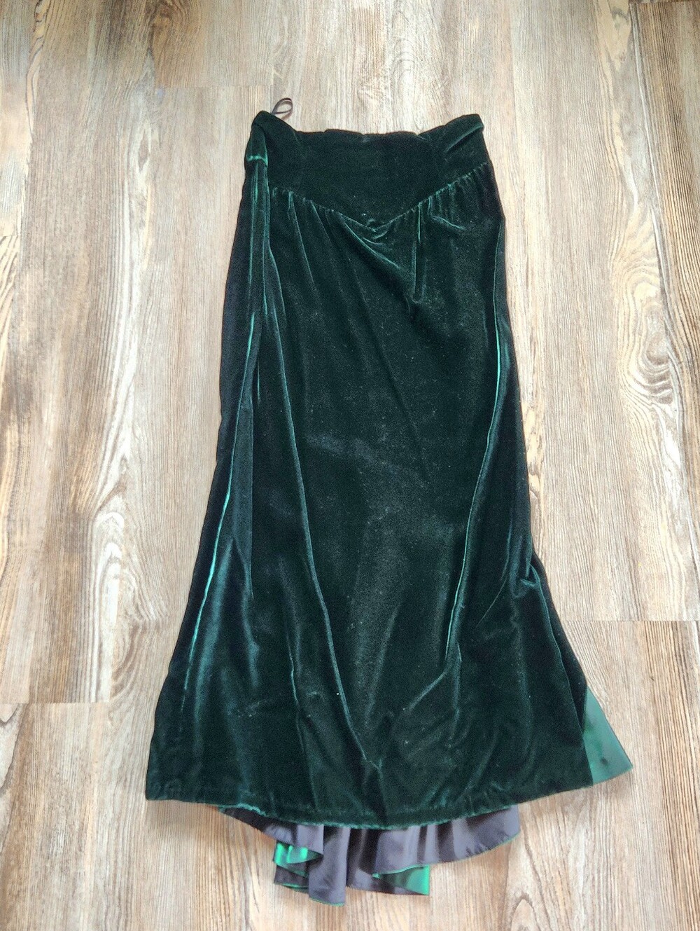 Vintage Jessica Mcclintock Lace Blouse Velvet Maxi Skirt Set Womens 11-12 1980s - Picture 9 of 16